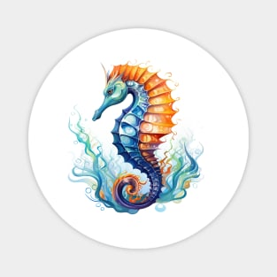 Watercolor Seahorse Magnet